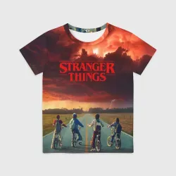 Детская футболка 3D Stranger things Очень странные дела