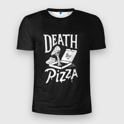 Мужская футболка 3D Slim Death By Pizza