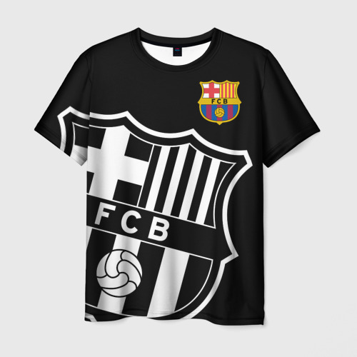 Мужская футболка с принтом Барселона, вид спереди №1
