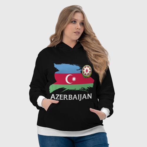 Женская толстовка 3D Азербайджан, цвет 3D печать - фото 6