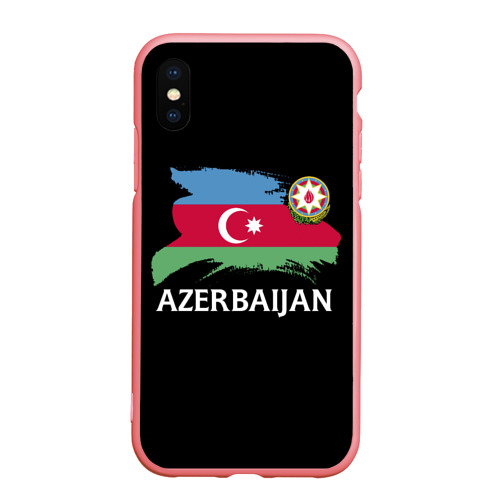 Чехол для iPhone XS Max матовый Азербайджан, цвет баблгам