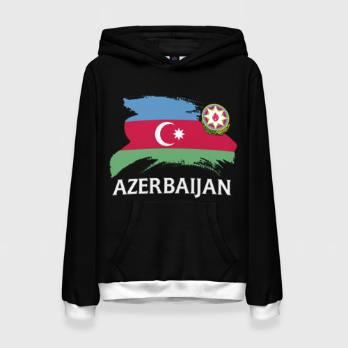 Женская толстовка 3D Азербайджан, цвет 3D печать