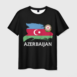 Мужская футболка 3D Азербайджан
