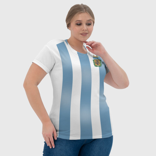 Женская футболка 3D Аргентина ЧМ 2018, цвет 3D печать - фото 6