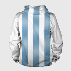 Ветровка с принтом Аргентина ЧМ 2018 для мужчины, вид сзади №1. Цвет основы: белый