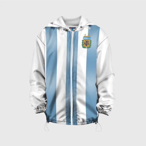 Детская куртка 3D Аргентина ЧМ 2018, цвет белый