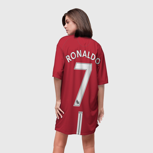 Платье-футболка 3D C.Ronaldo retro 2008, цвет 3D печать - фото 4