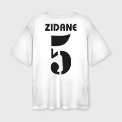 Женская футболка oversize 3D Zidane ретро