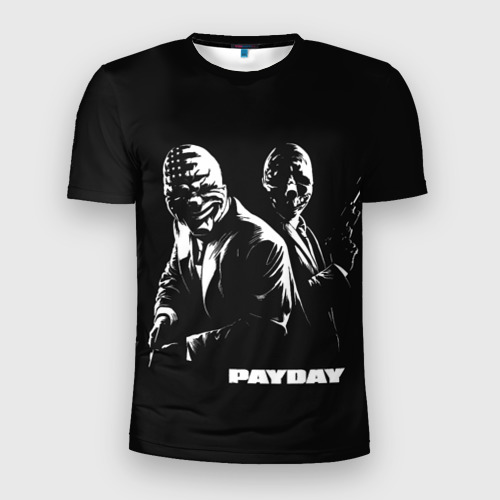 Мужская футболка 3D Slim Payday, цвет 3D печать