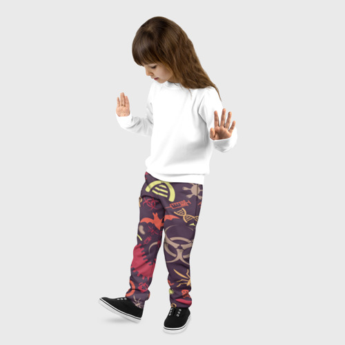 Детские брюки 3D Био pattern, цвет 3D печать - фото 3