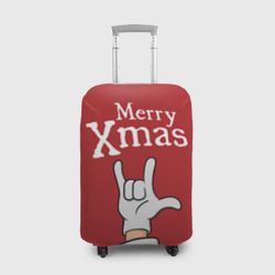 Merry Xmas - Santa's hand – Чехол для чемодана 3D с принтом купить