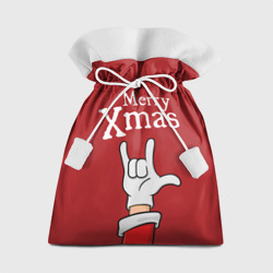 Merry Xmas - Santa's hand – Подарочный 3D мешок с принтом купить со скидкой в -13%