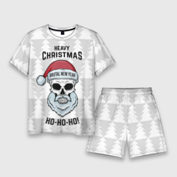 Череп Санта - тяжелое Рождество – Мужской костюм с шортами 3D с принтом купить