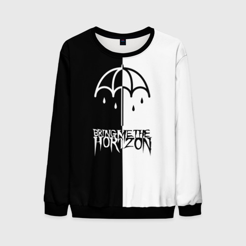 Мужской свитшот 3D Bring Me the Horizon, цвет черный