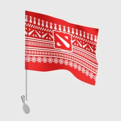 Флаг для автомобиля Свитер Dota 2 новогодний