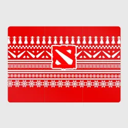 Магнитный плакат 3Х2 Свитер Dota 2 новогодний