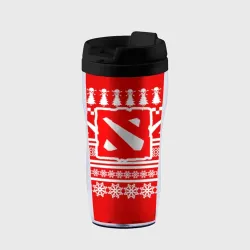 Термокружка-непроливайка Свитер Dota 2 новогодний