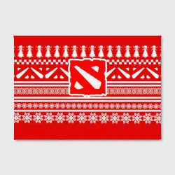 Холст прямоугольный Свитер Dota 2 новогодний - фото 2