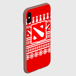 Чехол для iPhone XS Max матовый Свитер Dota 2 новогодний - фото 2