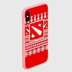 Чехол для iPhone XS Max матовый Свитер Dota 2 новогодний - фото 2