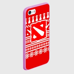 Чехол для iPhone 5/5S матовый Свитер Dota 2 новогодний - фото 2