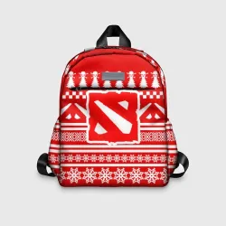 Детский рюкзак 3D Свитер Dota 2 новогодний