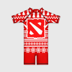 Детский купальный костюм 3D Свитер Dota 2 новогодний