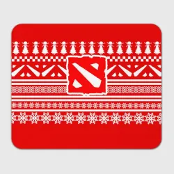 Прямоугольный коврик для мышки Свитер Dota 2 новогодний