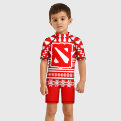 Детский купальный костюм 3D Свитер Dota 2 новогодний - фото 2