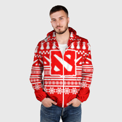 Мужская ветровка 3D Свитер Dota 2 новогодний - фото 2