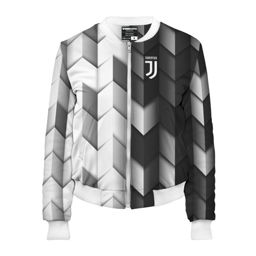Женский бомбер 3D Juventus 2018 Geometry Sport, цвет белый