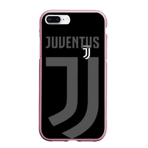 Чехол для iPhone 7Plus/8 Plus матовый Juventus 2018 Original, цвет розовый