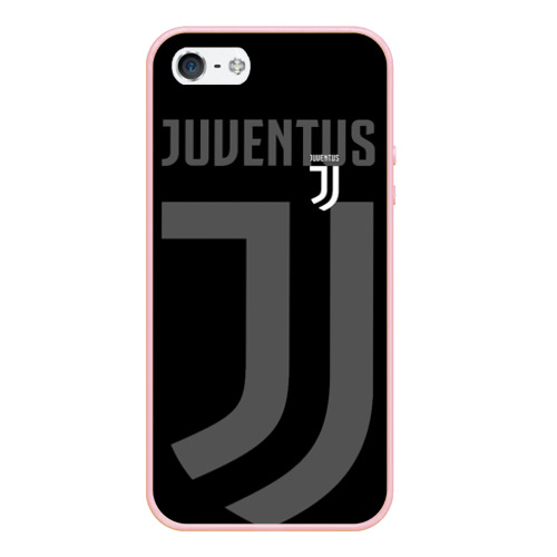 Чехол для iPhone 5/5S матовый Juventus 2018 Original, цвет светло-розовый