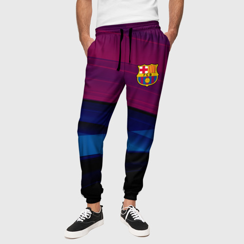 Мужские брюки 3D FC Barca 2018 Original, цвет 3D печать - фото 4