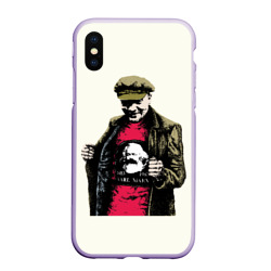 Чехол для iPhone XS Max матовый Ленин