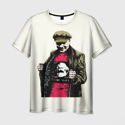 Мужская футболка 3D Ленин, цвет 3D печать