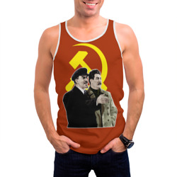 Мужская майка 3D Ленин Сталин - фото 2