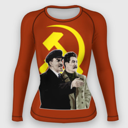 Женский рашгард 3D Ленин Сталин