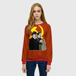 Женский свитшот 3D Ленин Сталин - фото 2