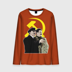Мужской лонгслив 3D Ленин Сталин