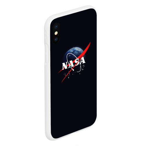 Чехол для iPhone XS Max матовый с принтом NASA, вид сбоку #3