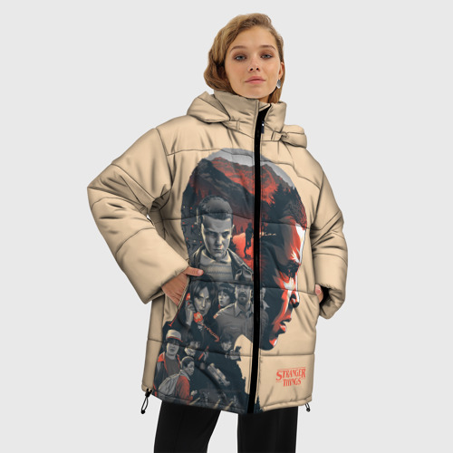 Женская зимняя куртка Oversize Eleven, цвет красный - фото 3