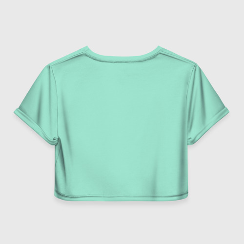 Женская футболка Crop-top 3D She's our friend, цвет 3D печать - фото 2
