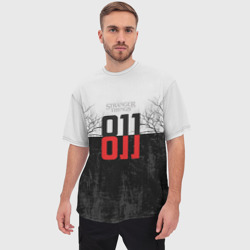 Мужская футболка oversize 3D Одиннадцать 011 - фото 2