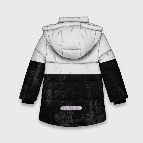 Зимняя куртка для девочек 3D с принтом Одиннадцать 011, вид сзади #1