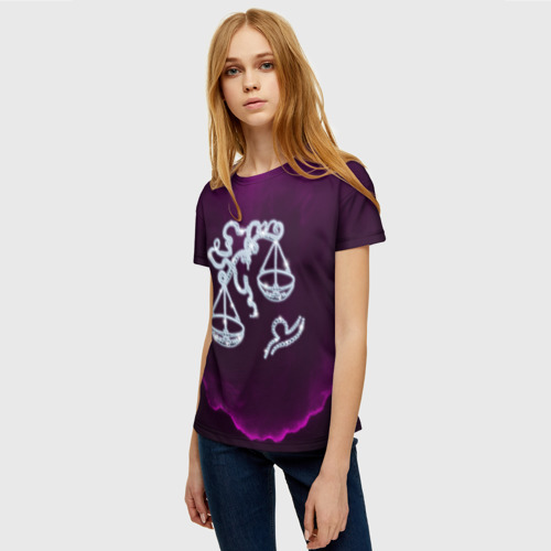 Женская футболка 3D Весы, цвет 3D печать - фото 3