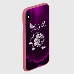 Чехол для iPhone XS Max матовый Лев - фото 2