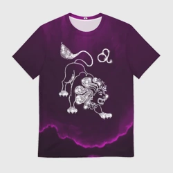 Мужская футболка 3D Лев