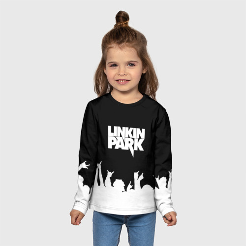 Детский лонгслив 3D Linkin Park фанаты, цвет 3D печать - фото 5