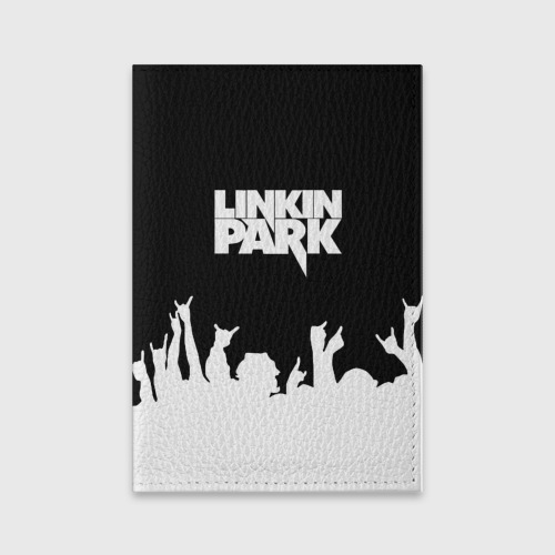 Обложка для паспорта матовая кожа Linkin Park фанаты, цвет зеленый